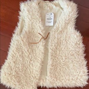 Girls fur vest